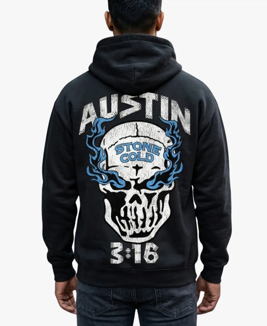 UnisexWarrenLotasxWWEStoneColdSteveAustin316BlackHoodie