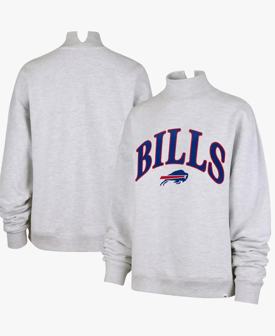 BuffaloBills_47VantageMockNeckGraySweatshirt